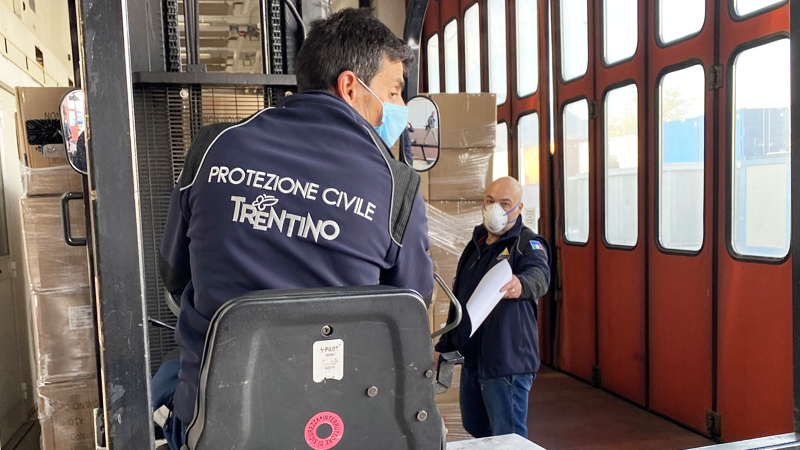 Emergenza COVID19: Gruppo Paterno consegna 1 milione di mascherine alla Protezione Civile del Trentino